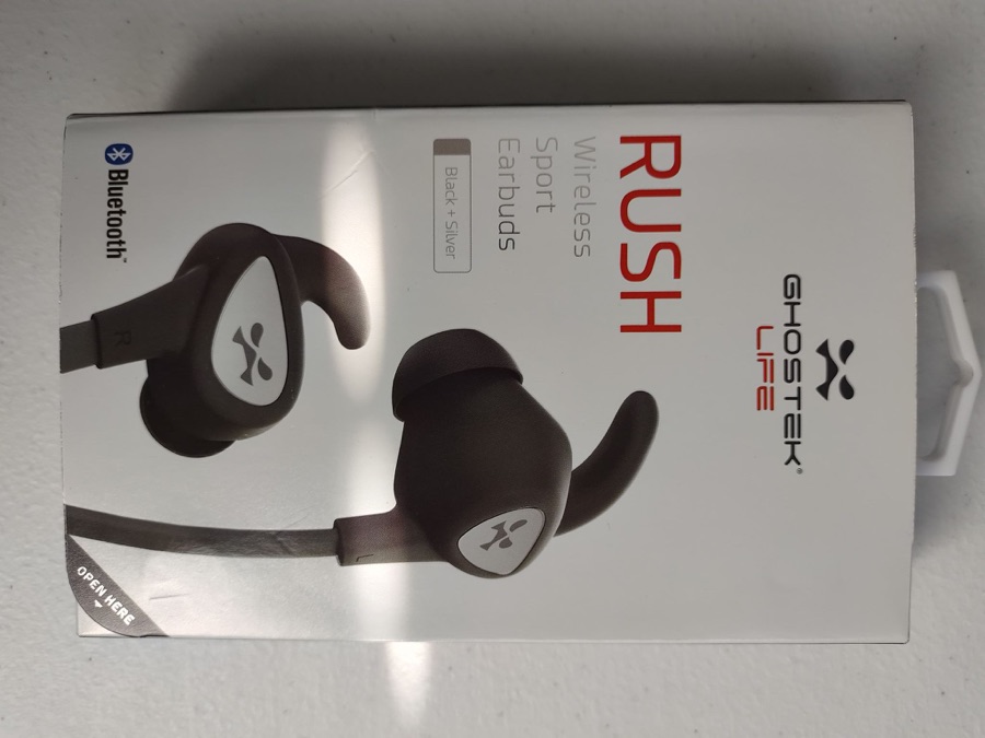 Ghostek Rush Wireless Sport Earbuds, Black