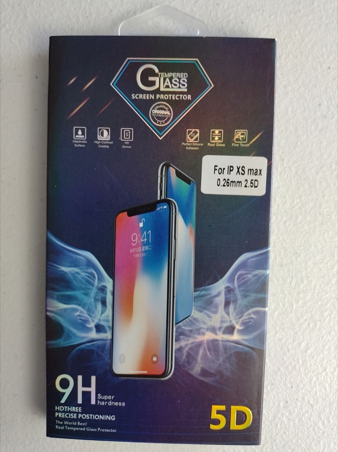 Premium Tempered Glass Screen Protection for iPhone X/XS Max